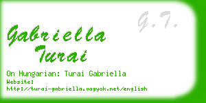 gabriella turai business card